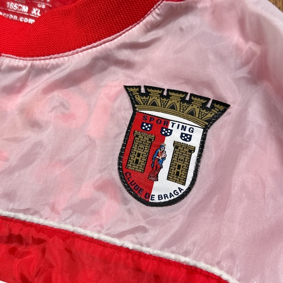 Vintage Macron SC Braga 2010-2011 Warmup Pullover Windbreaker Jacket Mens Small - Picture 4 of 12